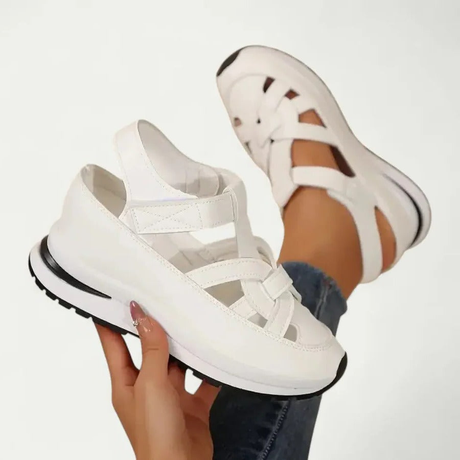 Women's Platform Walking Sandals with Adjustable Straps