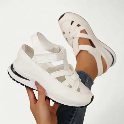 Women's Platform Walking Sandals with Adjustable Straps