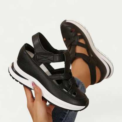 Women's Platform Walking Sandals with Adjustable Straps