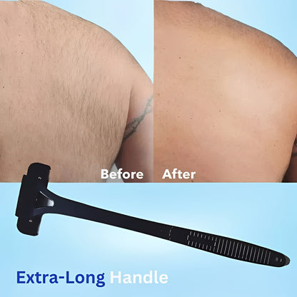 Men's Back Shaver with Extended Long Handle for Easy Reach