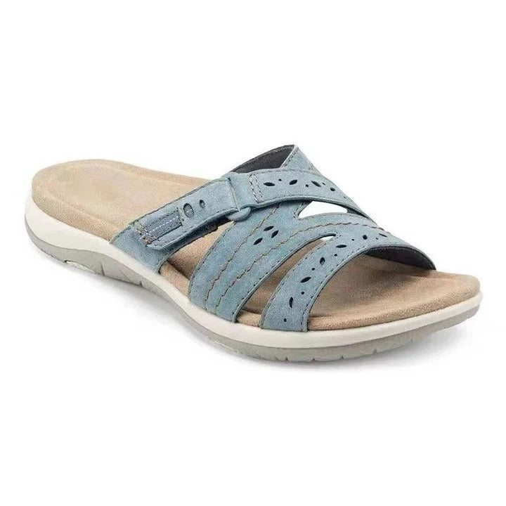 Women's Slip-On Sandals with Cushioned Footbed and Arch Support