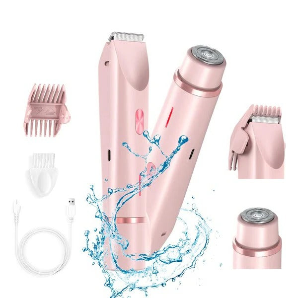 Women's Rechargeable Body Shaver with Bikini Line Trimmer Attachment