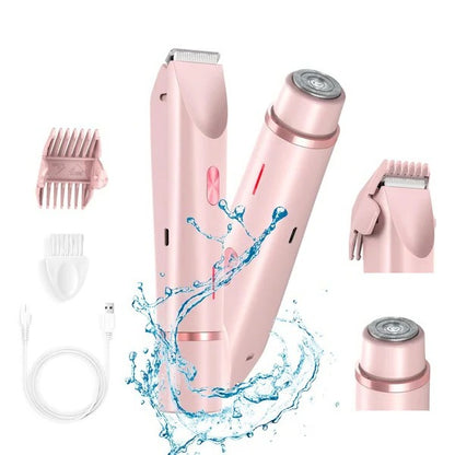Women's Rechargeable Body Shaver with Bikini Line Trimmer Attachment