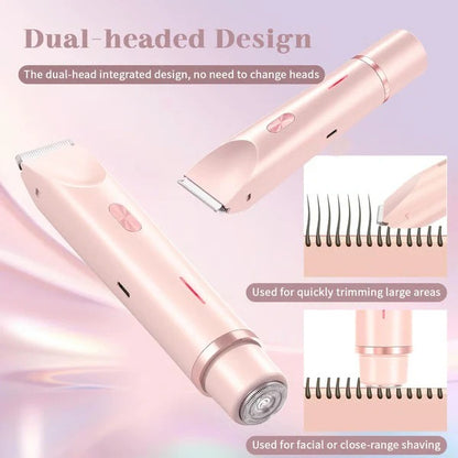 Women's Rechargeable Body Shaver with Bikini Line Trimmer Attachment