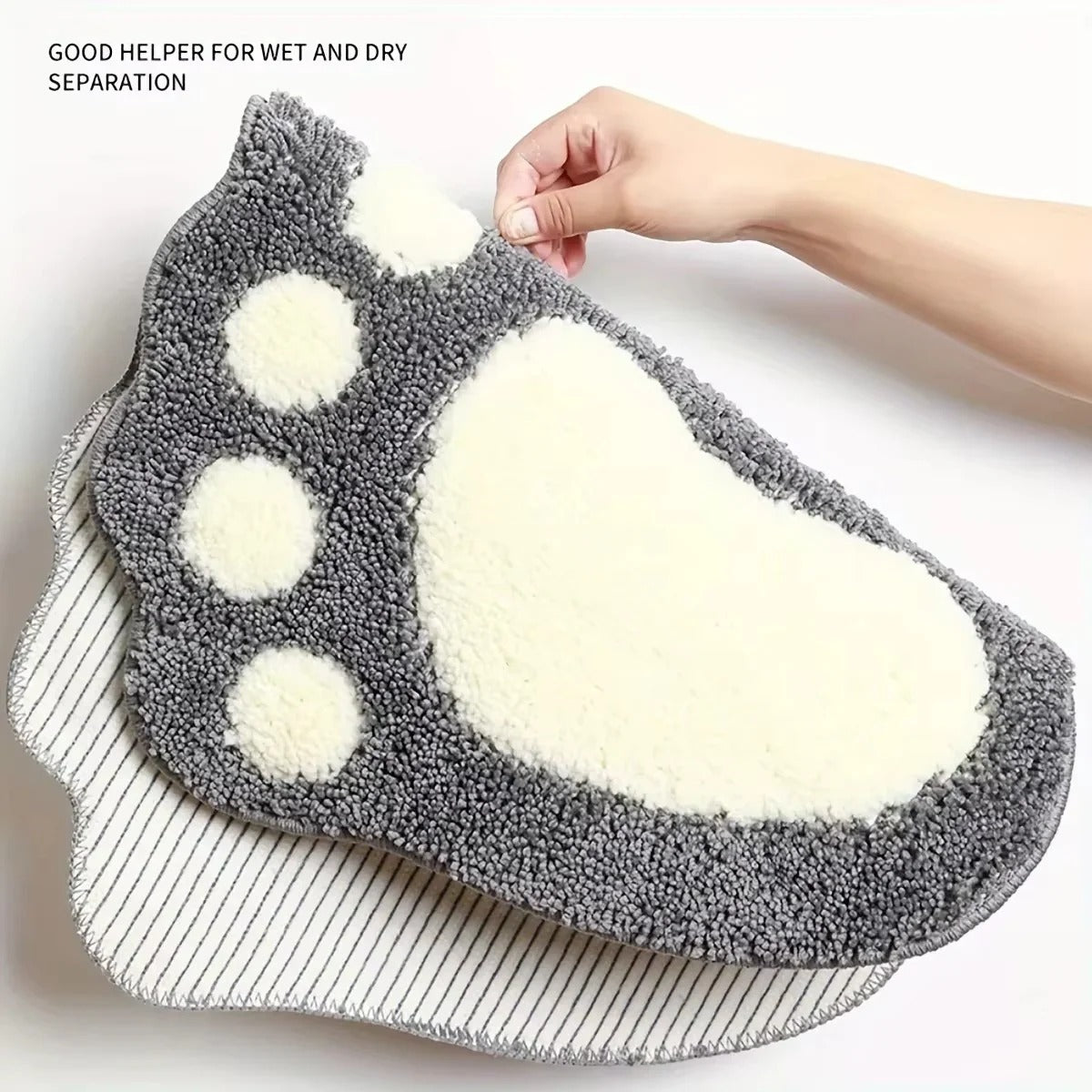 Soft Microfiber Bath Mat with Non Slip Base for Bathroom Use