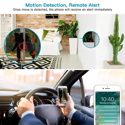 WiFi Mini Camera with Magnetic Mount and HD Recording