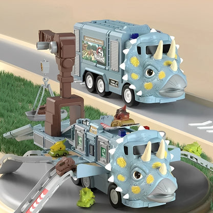 2-in-1 Dual Dinosaur Truck Toy