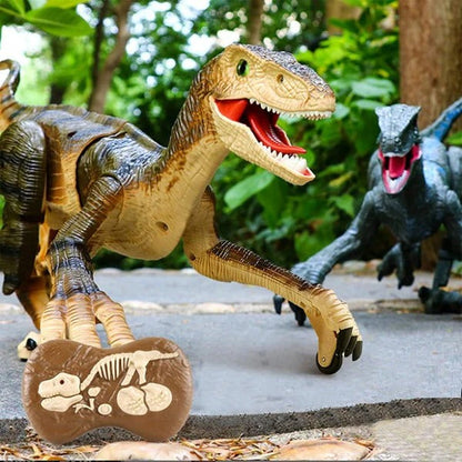 RC Dinosaur Toy with Walking Motion and Roaring Sound Effects