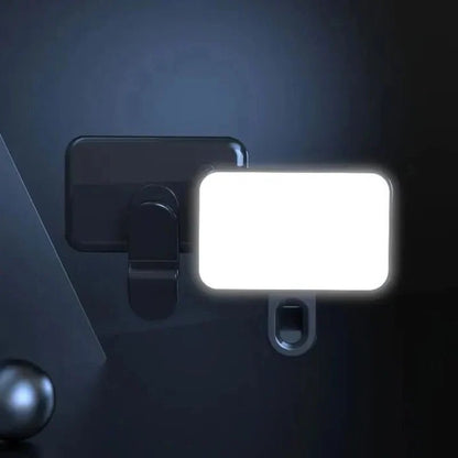 Mobile Phone Clip-On LED Light - LED High Power Rechargeable Clip Fill Video Selfie Light for Phone