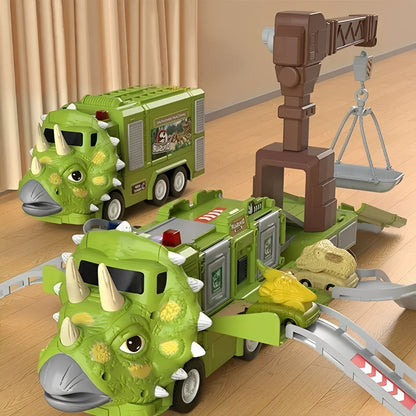 2-in-1 Dual Dinosaur Truck Toy