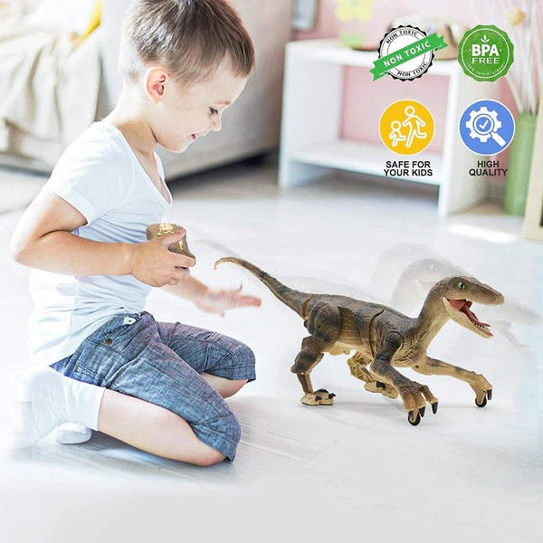 RC Dinosaur Toy with Walking Motion and Roaring Sound Effects