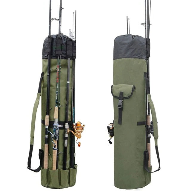 Shoulder Strap Portable Fishing Rod and Tackle Bag Organizer