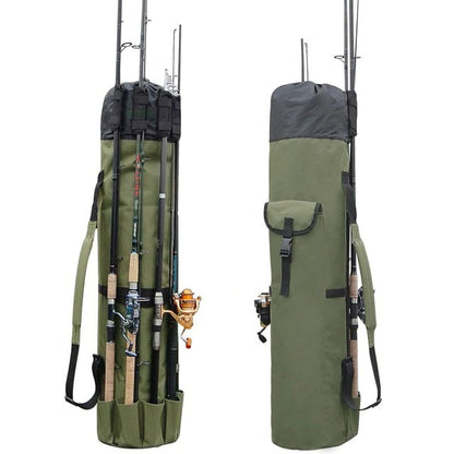 Shoulder Strap Portable Fishing Rod and Tackle Bag Organizer