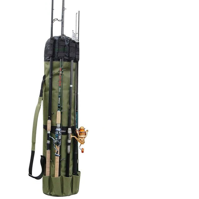 Shoulder Strap Portable Fishing Rod and Tackle Bag Organizer