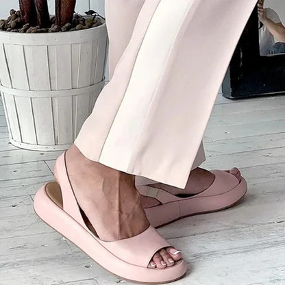 Women’s Casual Open Toe Sandals with Elastic Band