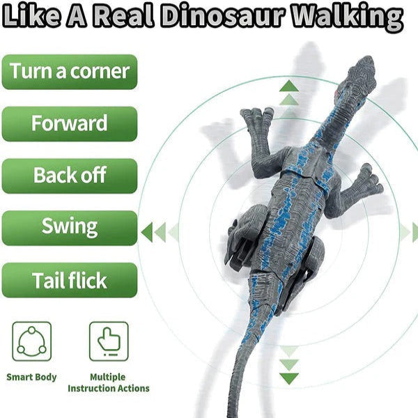 RC Dinosaur Toy with Walking Motion and Roaring Sound Effects