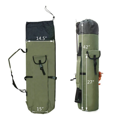 Shoulder Strap Portable Fishing Rod and Tackle Bag Organizer
