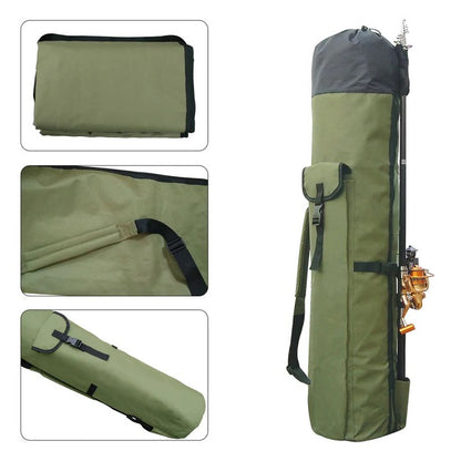 Shoulder Strap Portable Fishing Rod and Tackle Bag Organizer