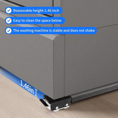 Adjustable Appliance Rollers for Washer, Dryer and Refrigerator