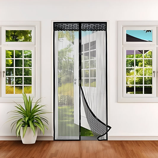 Mesh Door Screen with Magnetic Closure