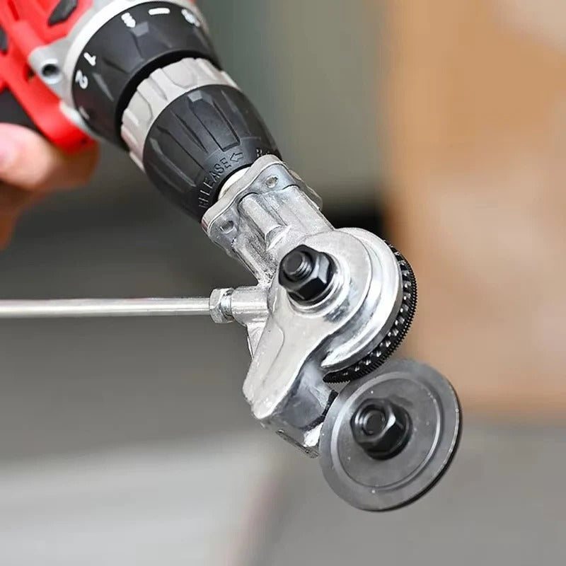 Metal Plate Cutter Drill Attachment For Clean Nibbling