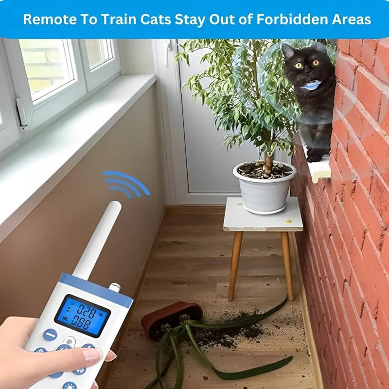Rechargeable Cat Training Collar with Sound and Vibration