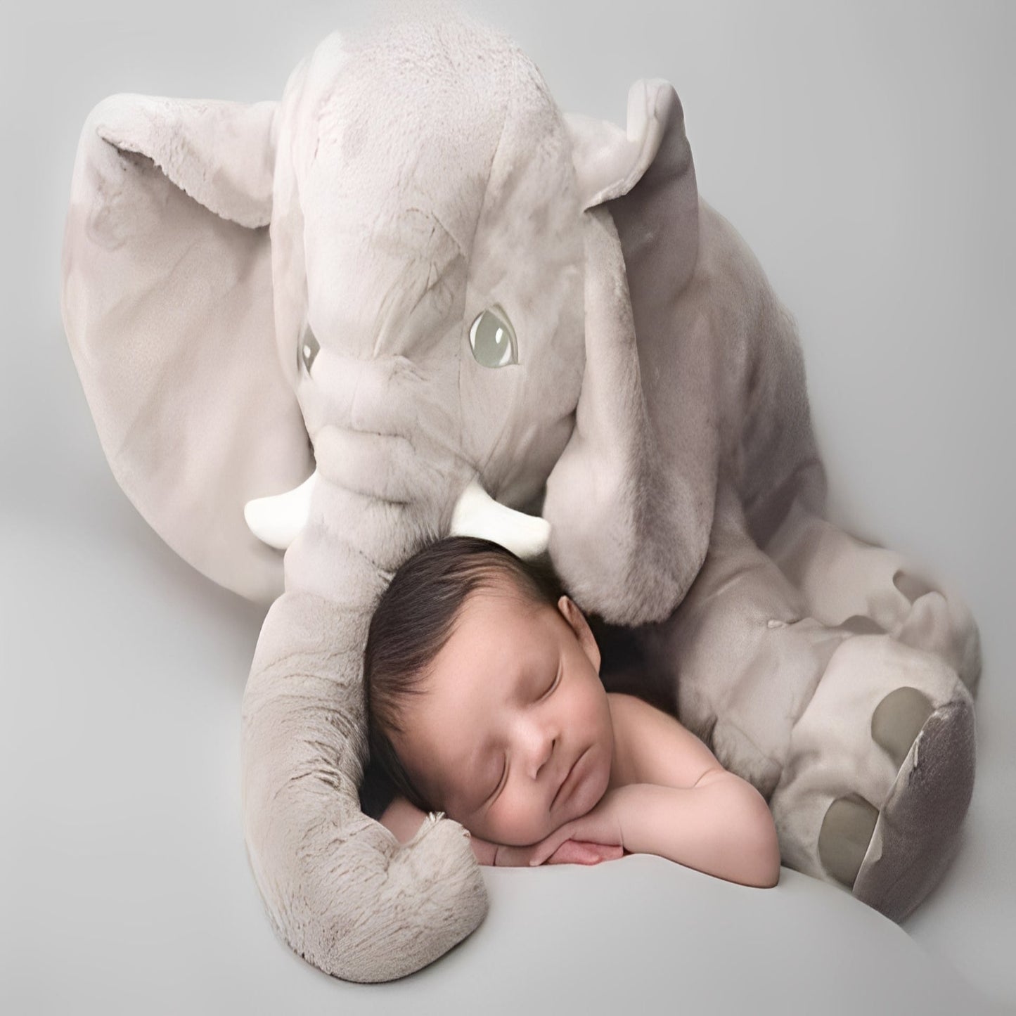 Elephant Plush Support Pillow for Play and Lounging