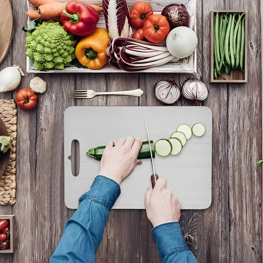 Titanium Cutting Board, Flat Metal Surface for Kitchen Use