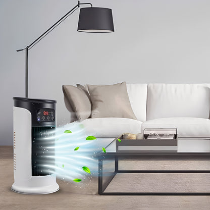 Portable Evaporative Air Cooler with Water Tank and Timer