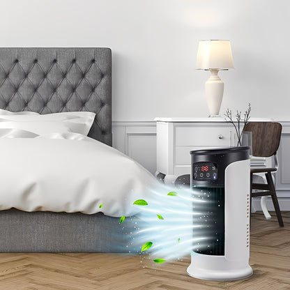 Portable Evaporative Air Cooler with Water Tank and Timer