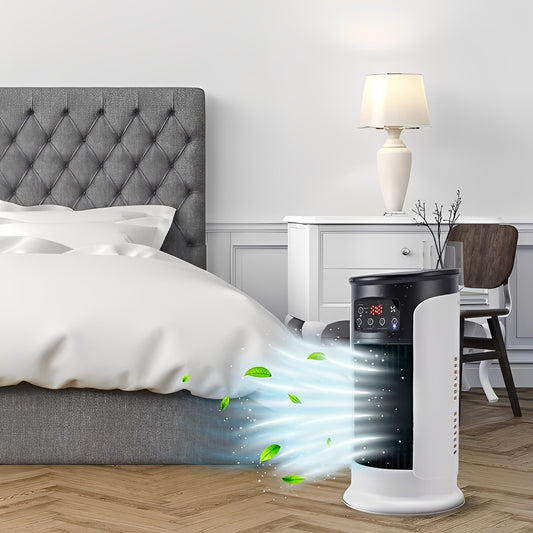 Portable Evaporative Air Cooler with Water Tank and Timer