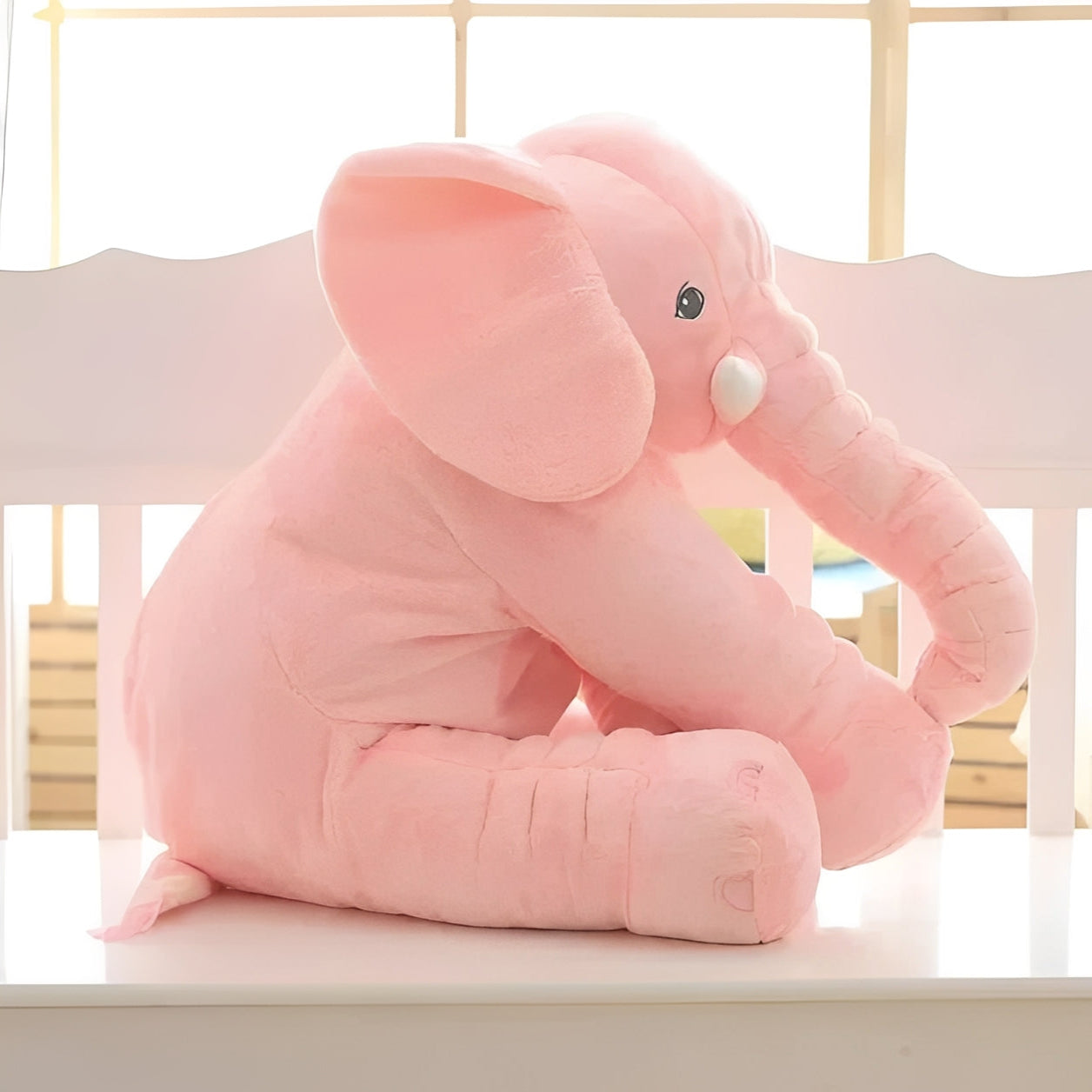 Elephant Plush Support Pillow for Play and Lounging