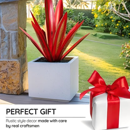 Metal Agave Americana Style Garden Decor for Indoor or Outdoor Display