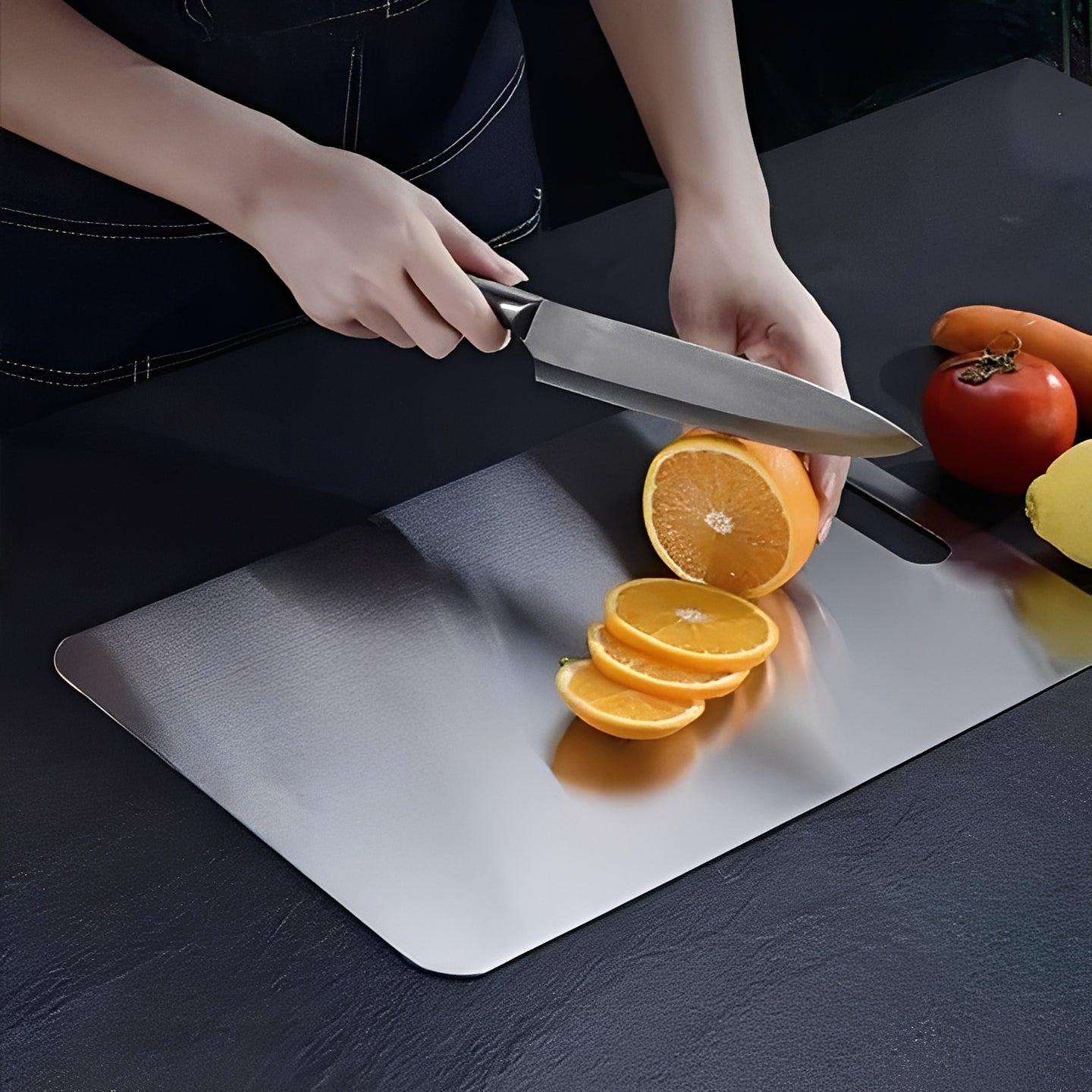 Titanium Cutting Board, Flat Metal Surface for Kitchen Use