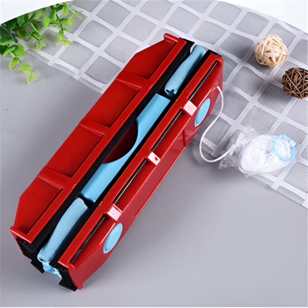 Double-Sided Magnetic Window Cleaner for Glass Surfaces