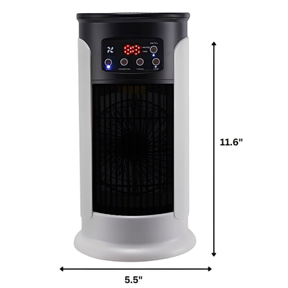 Portable Evaporative Air Cooler with Water Tank and Timer