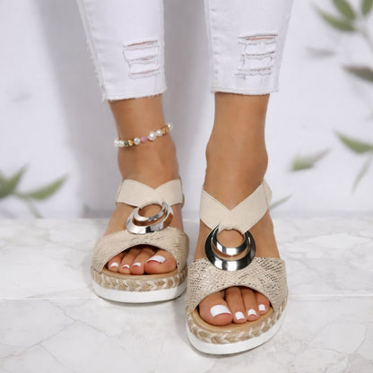 Women's Orthopedic Wedge Sandals with Arch Support and Breathable Design