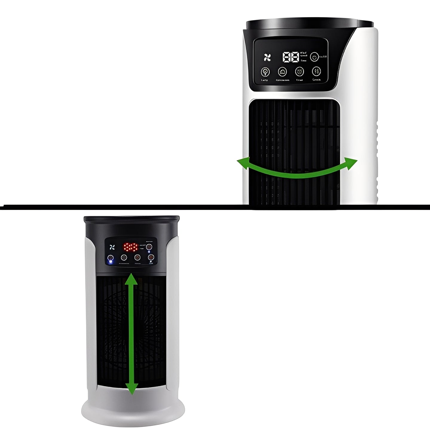 Portable Evaporative Air Cooler with Water Tank and Timer