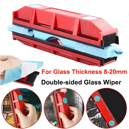 Double-Sided Magnetic Window Cleaner for Glass Surfaces