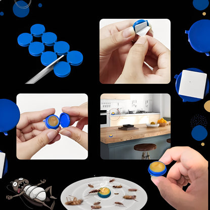 Indoor Cockroach Trap Station with Enclosed Gel Bait