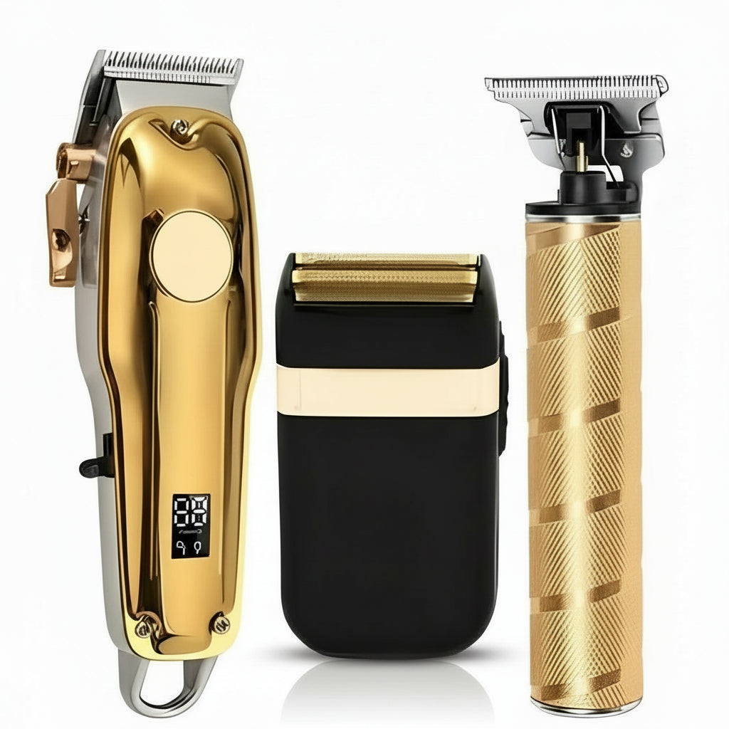 Cordless Hair Cutting Set with Adjustable Clipper and Outliner