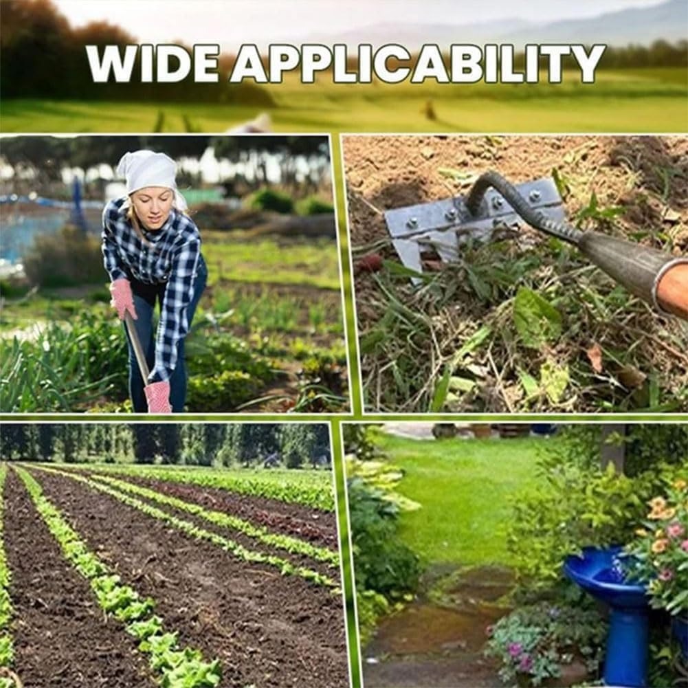 Durable Iron Weeding Rake for Lawn and Garden Maintenance