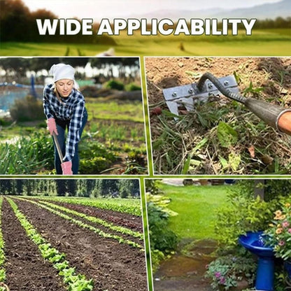 Durable Iron Weeding Rake for Lawn and Garden Maintenance