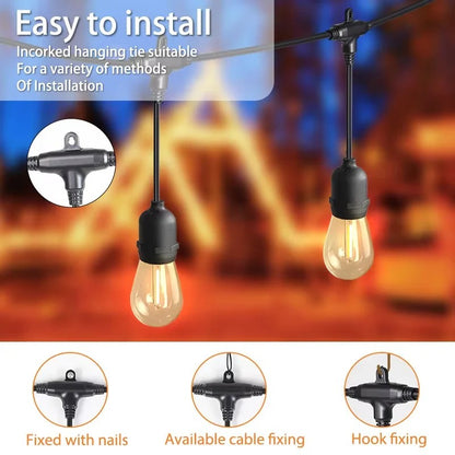 Bright LED Waterproof Outdoor String Lights Garden Decoration