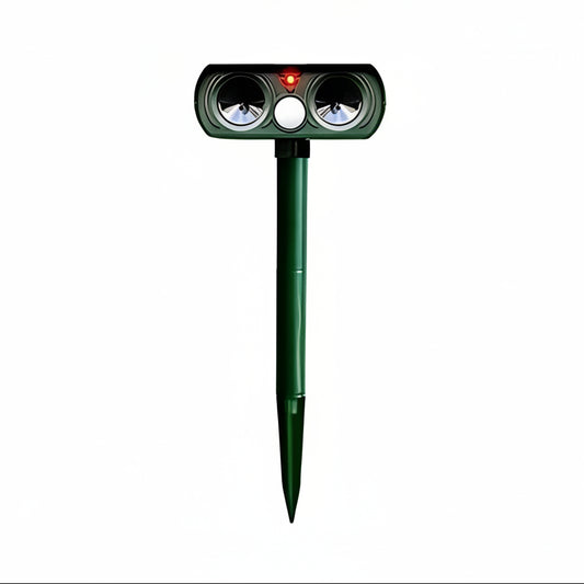 Solar Powered Ultrasonic Pest Deterrent with Motion Sensor
