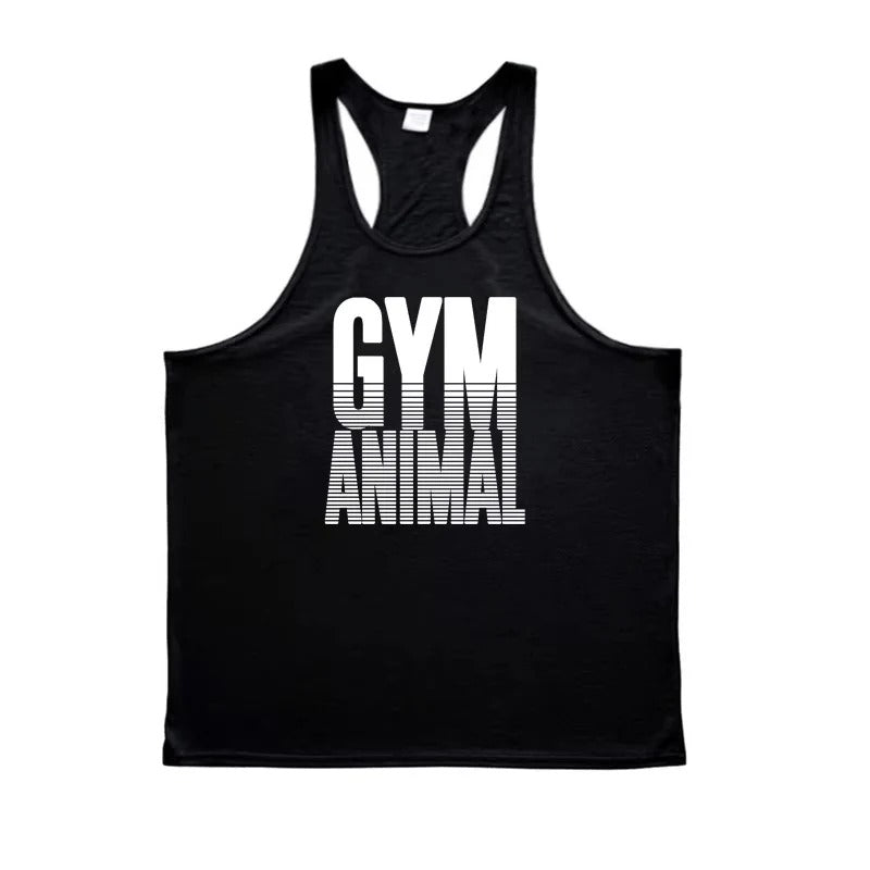 Men's Athletic Cotton Stringer Vest with Slim Muscle Cut