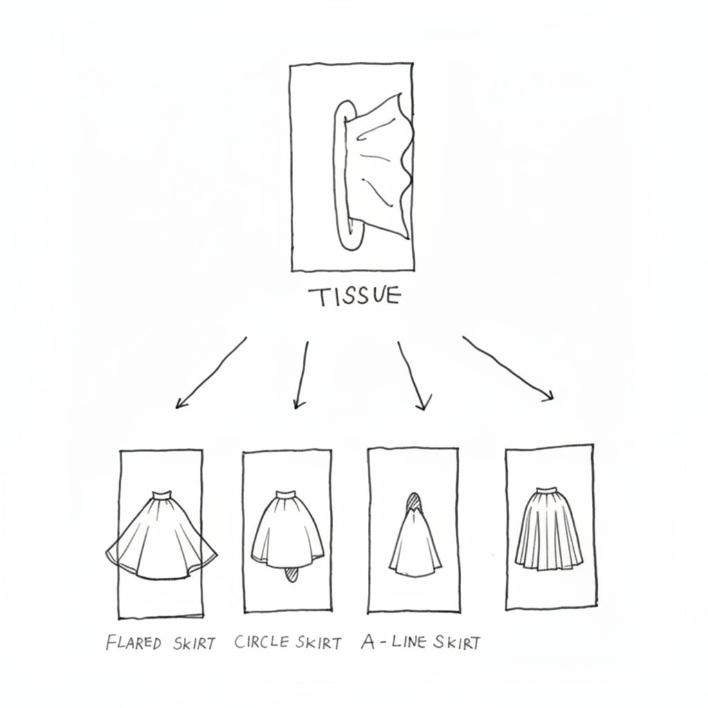 Decorative Tissue Box, Skirt Design for Home