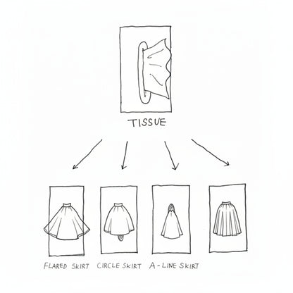 Decorative Tissue Box, Skirt Design for Home