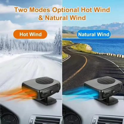 Portable Car Heater, 2 in 1 Cooling Heating Fan