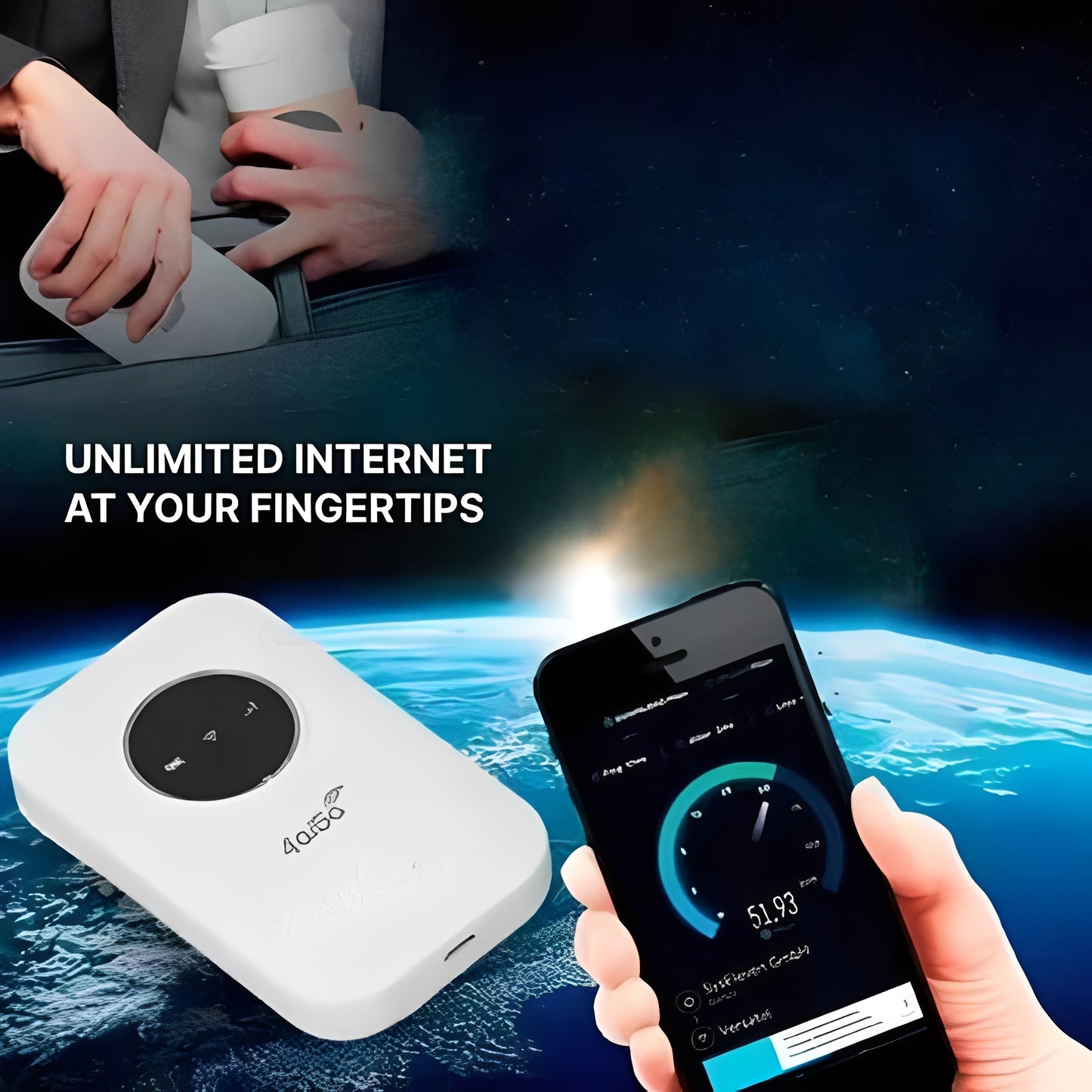 Compact Wireless Router, Portable WiFi Device